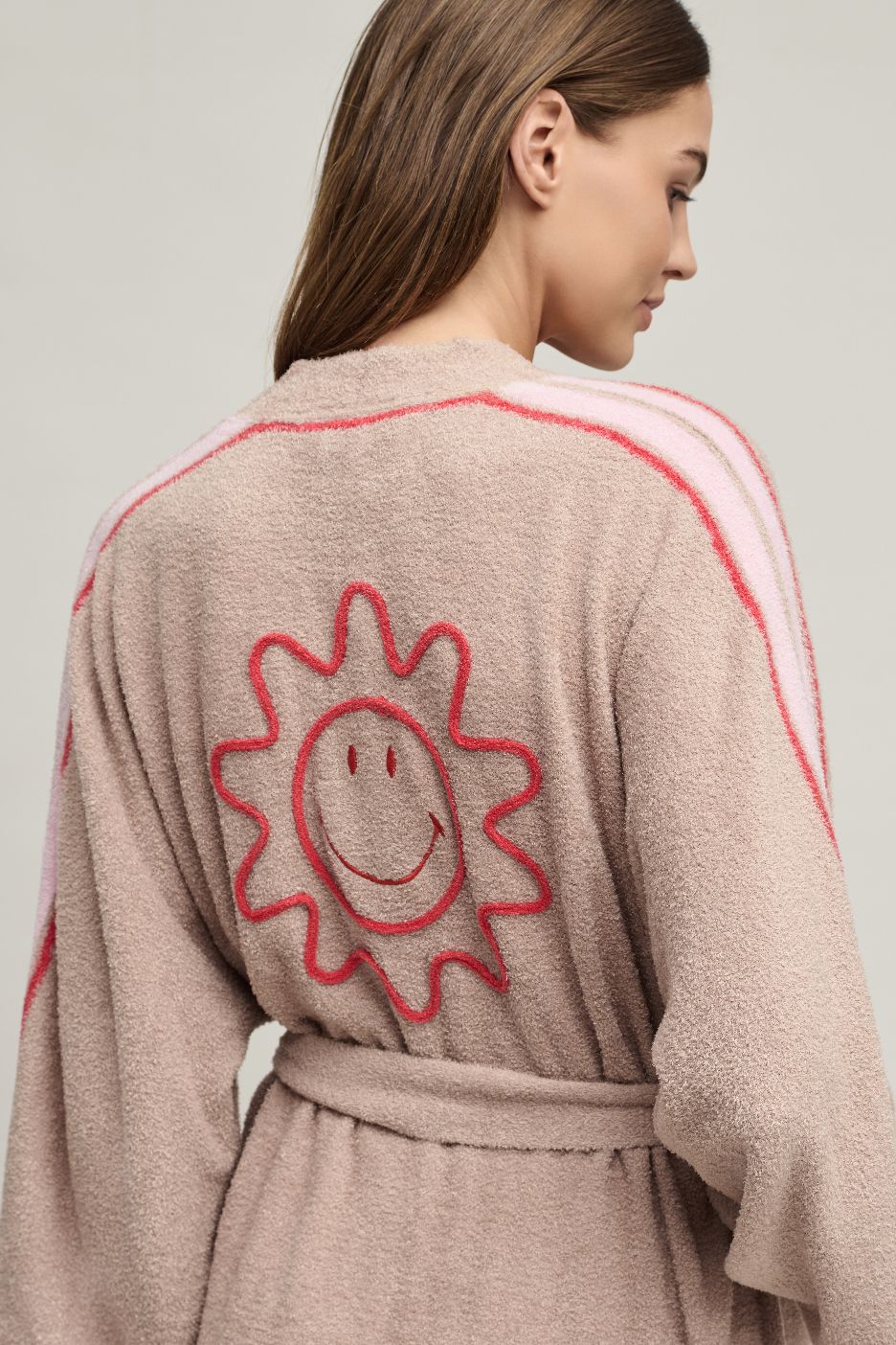 Barefoot Dreams Smiley World Rib Robe