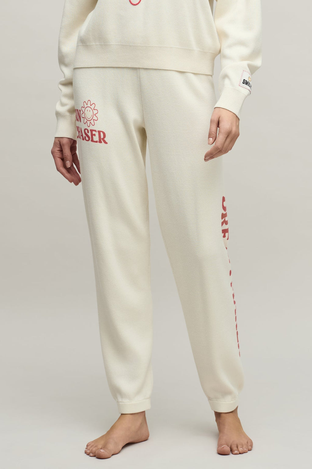 Barefoot Dreams Cotton Smiley World Sun & Stars Joggers