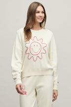 Barefoot Dreams Cotton Smiley World Sun & Stars Pullover