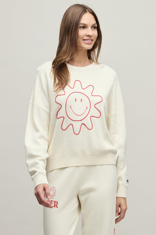 Barefoot Dreams Cotton Smiley World Sun & Stars Pullover