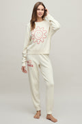 Barefoot Dreams Cotton Smiley World Sun & Stars Joggers