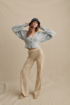 Barefoot Dreams Sunbleached Shell Motif Trousers