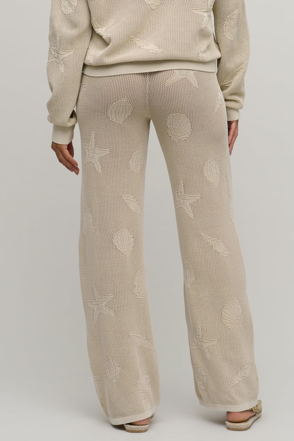 Barefoot Dreams Sunbleached Shell Motif Trousers