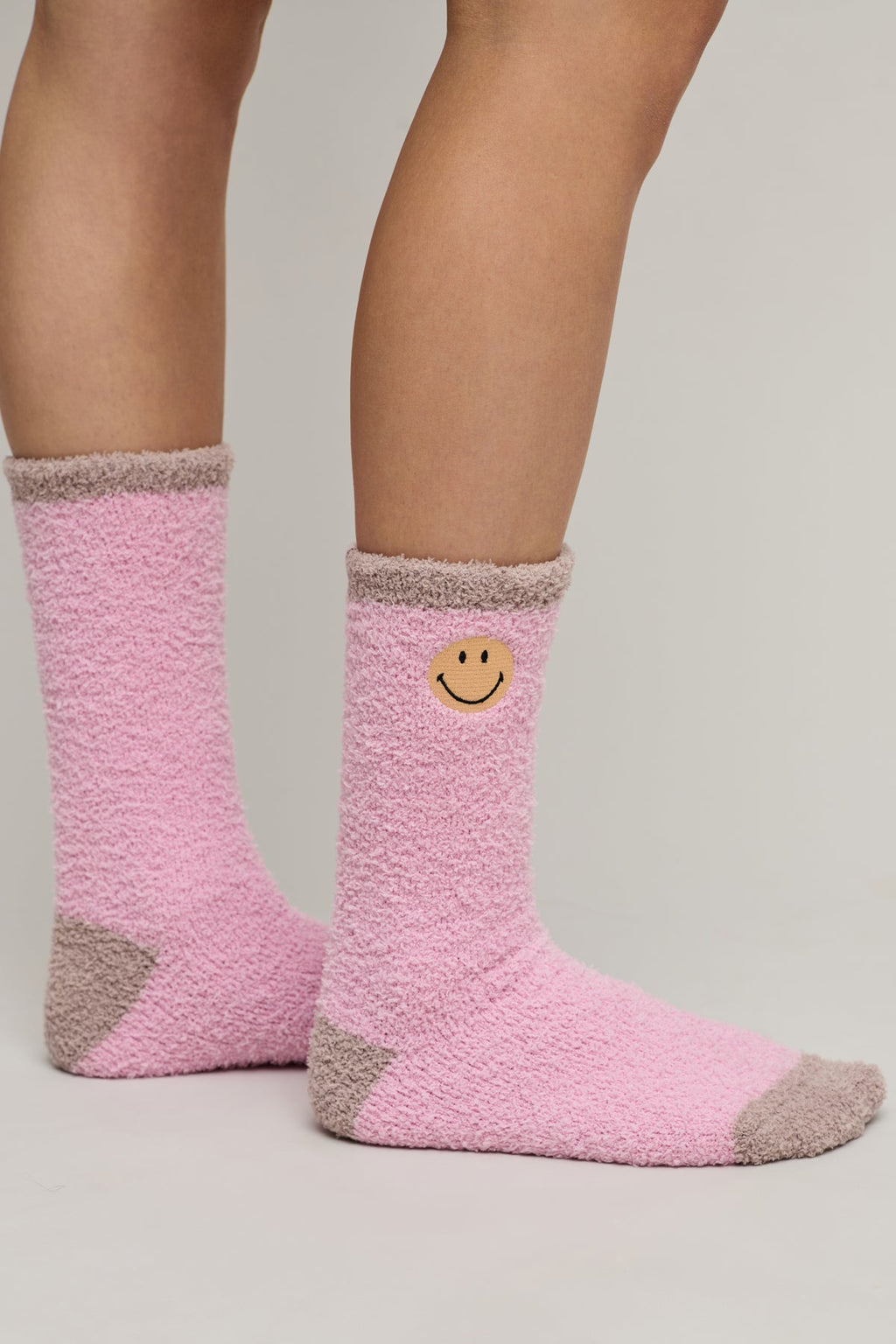 Barefoot Dreams Cozychic Smiley Ribbed Sock Set