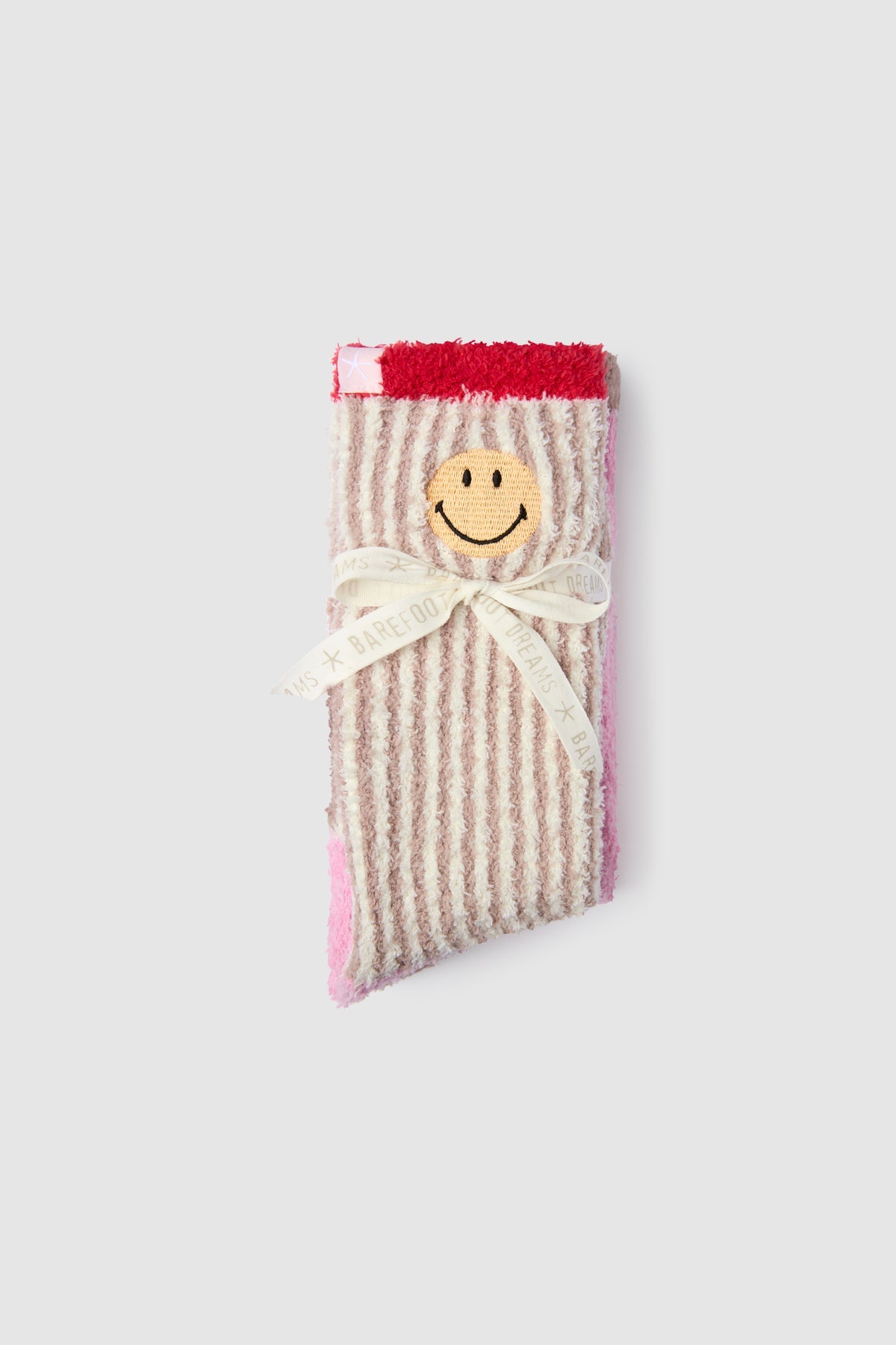 Barefoot Dreams Cozychic Smiley Ribbed Sock Set