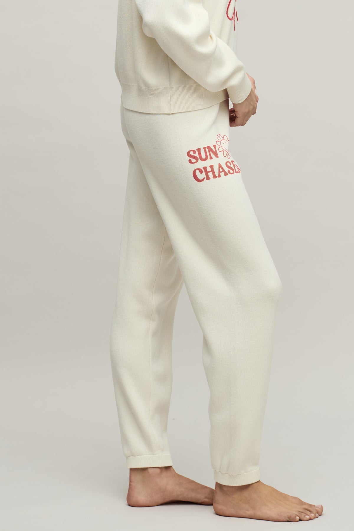 Barefoot Dreams Cotton Smiley World Sun & Stars Joggers