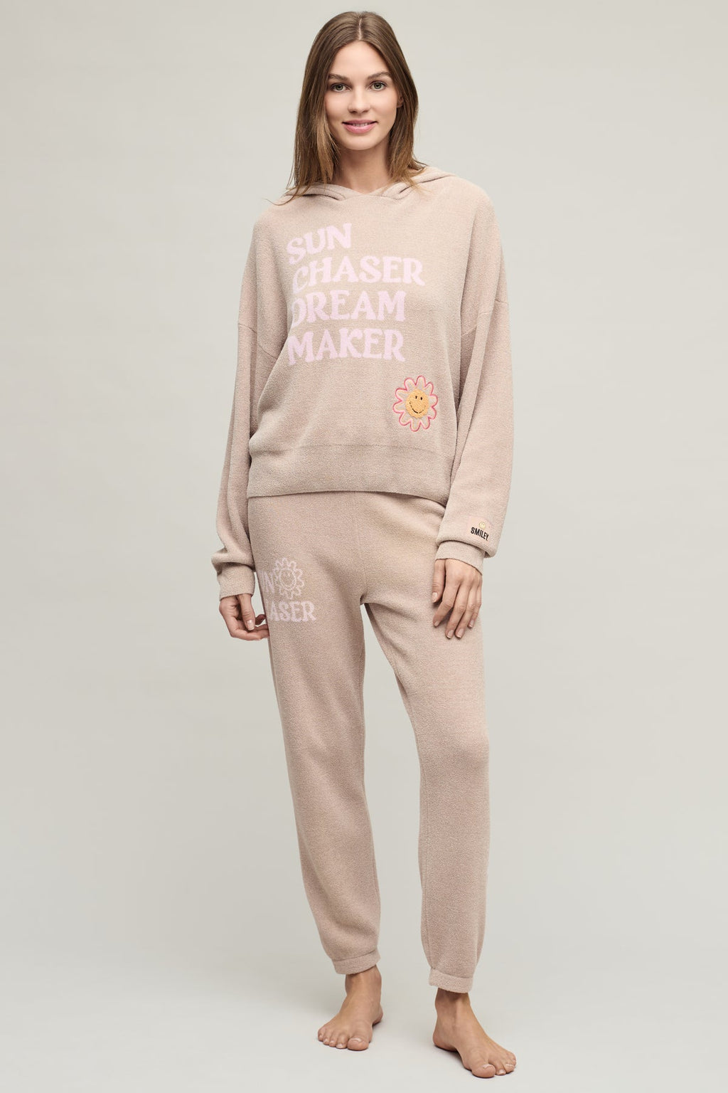 Barefoot Dreams Cotton Smiley World Sun Chaser Hoodie