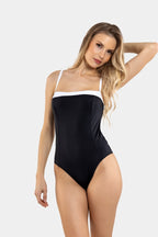 Free Society Contrast Swimsuit Black & White