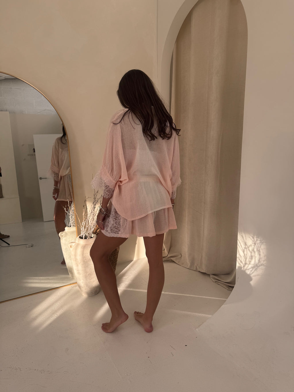 Les Neo Bourgeoises Nina Shorts Peach