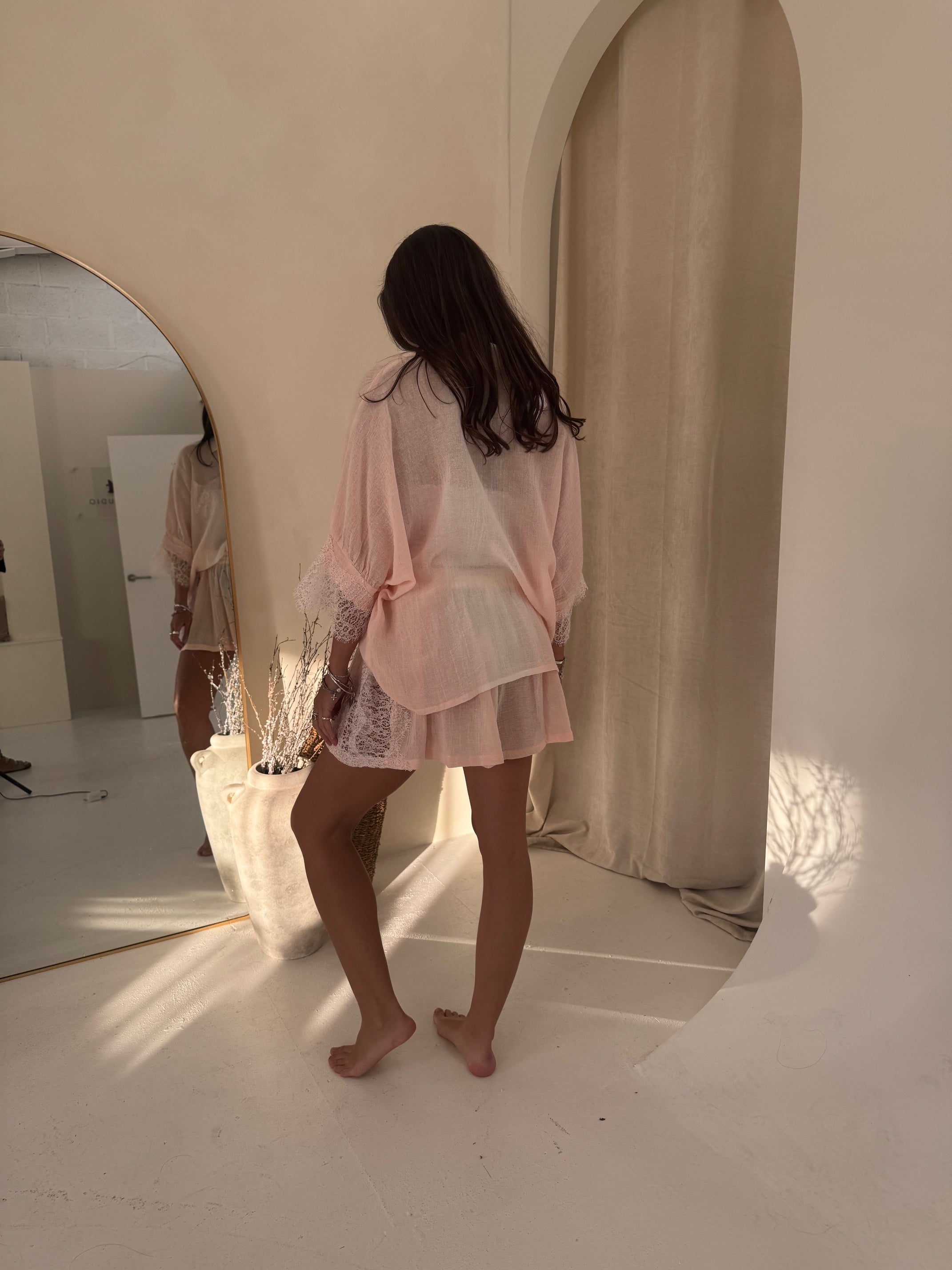 Les Neo Bourgeoises Nina Shorts Peach