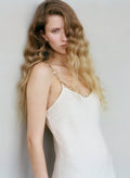 Marule & Love Linen Lola Gold Chain Dress Warm Sand