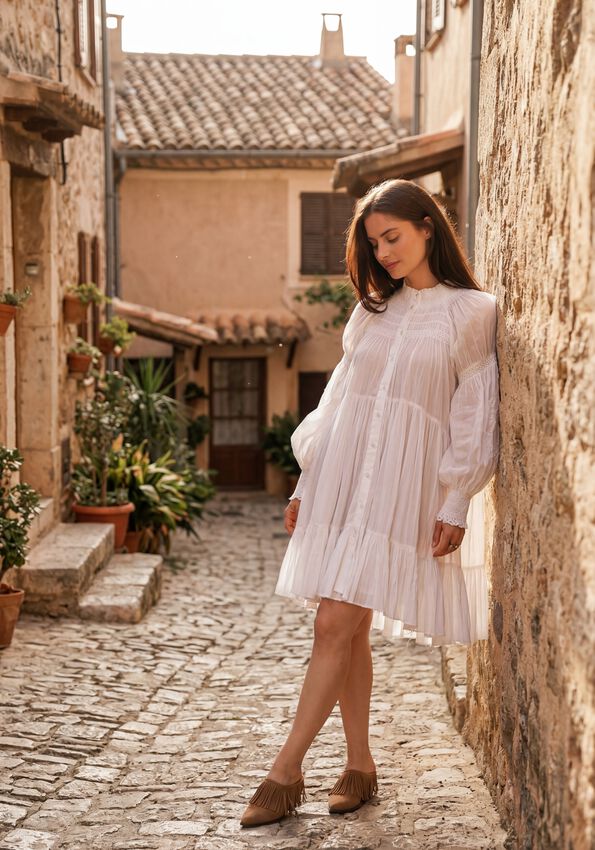 Langelique White Dress by Mes Demoiselles Paris