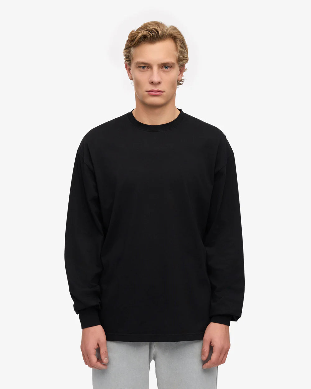 Colorful Standard Classic Oversized Organic Long Sleeve T-shirt Deep Black