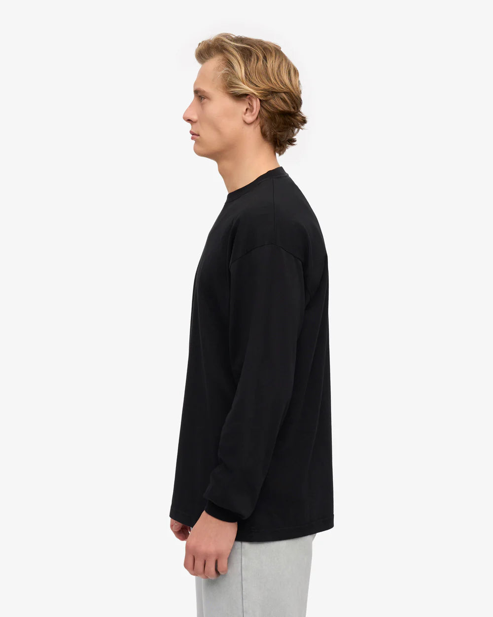 Colorful Standard Classic Oversized Organic Long Sleeve T-shirt Deep Black