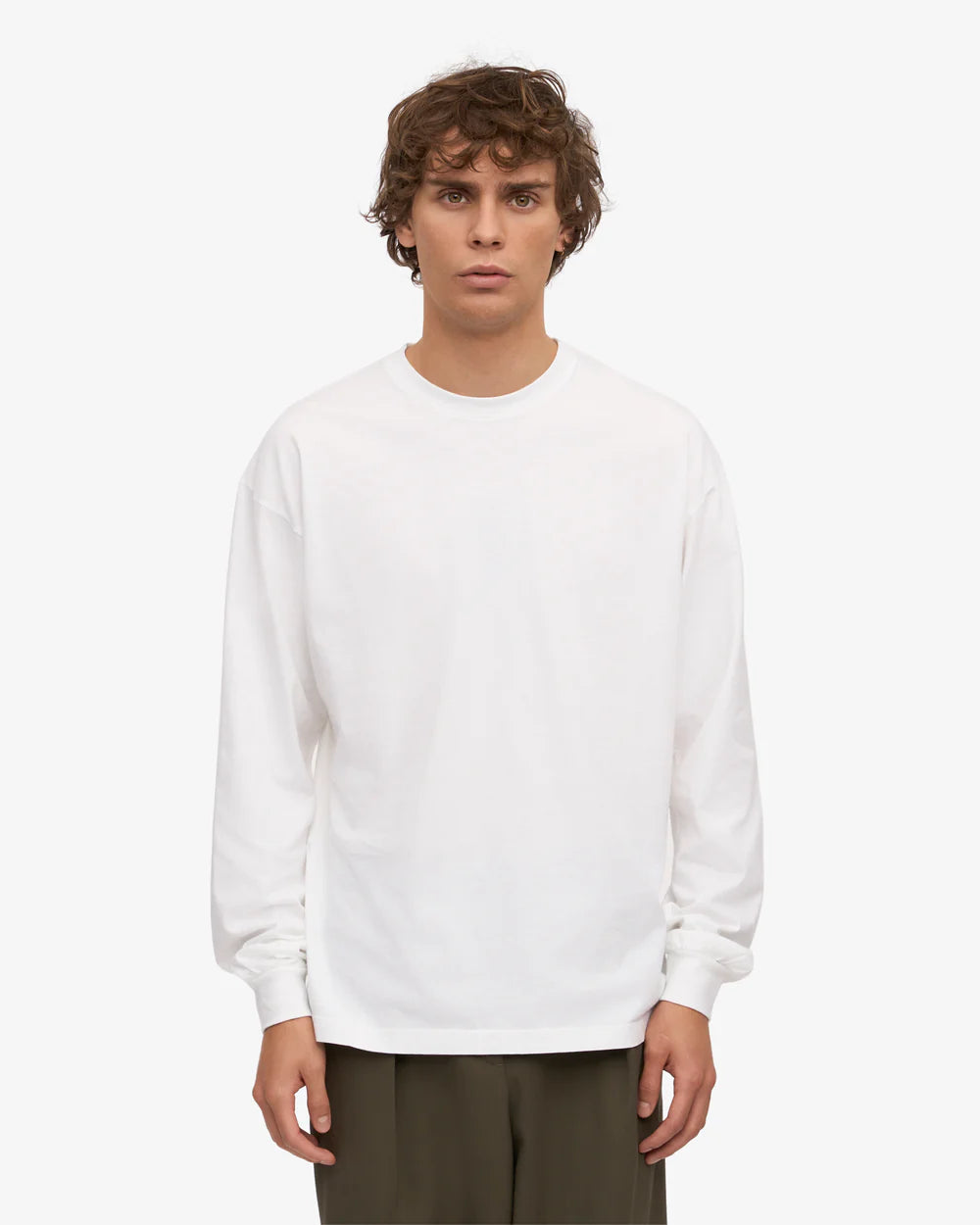Colorful Standard Classic Oversized Organic Long Sleeve T-shirt Optical White