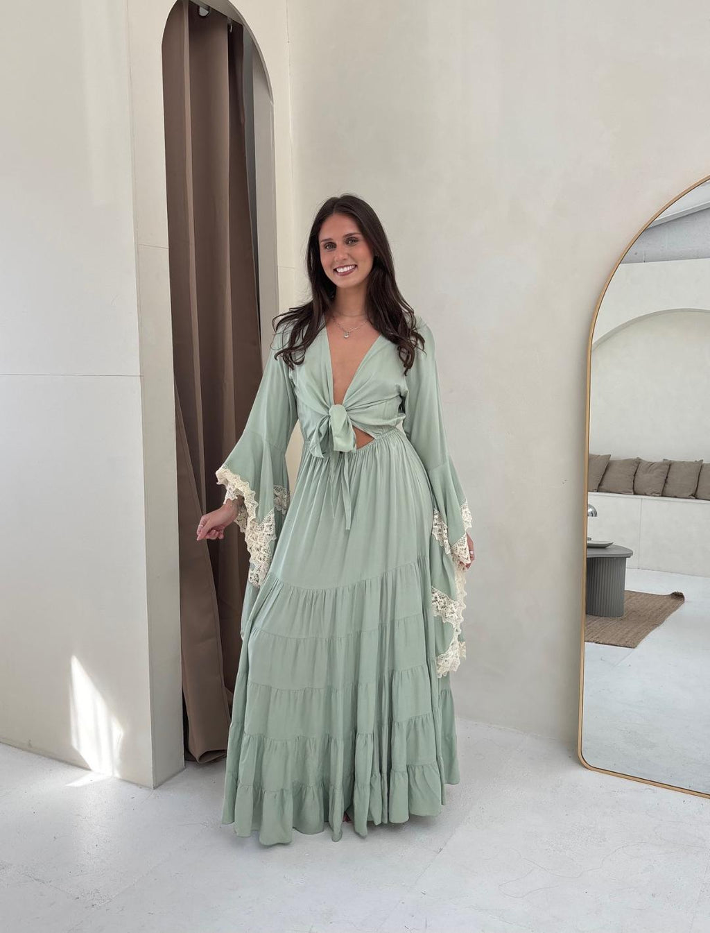 Pampita Susani Dress Green