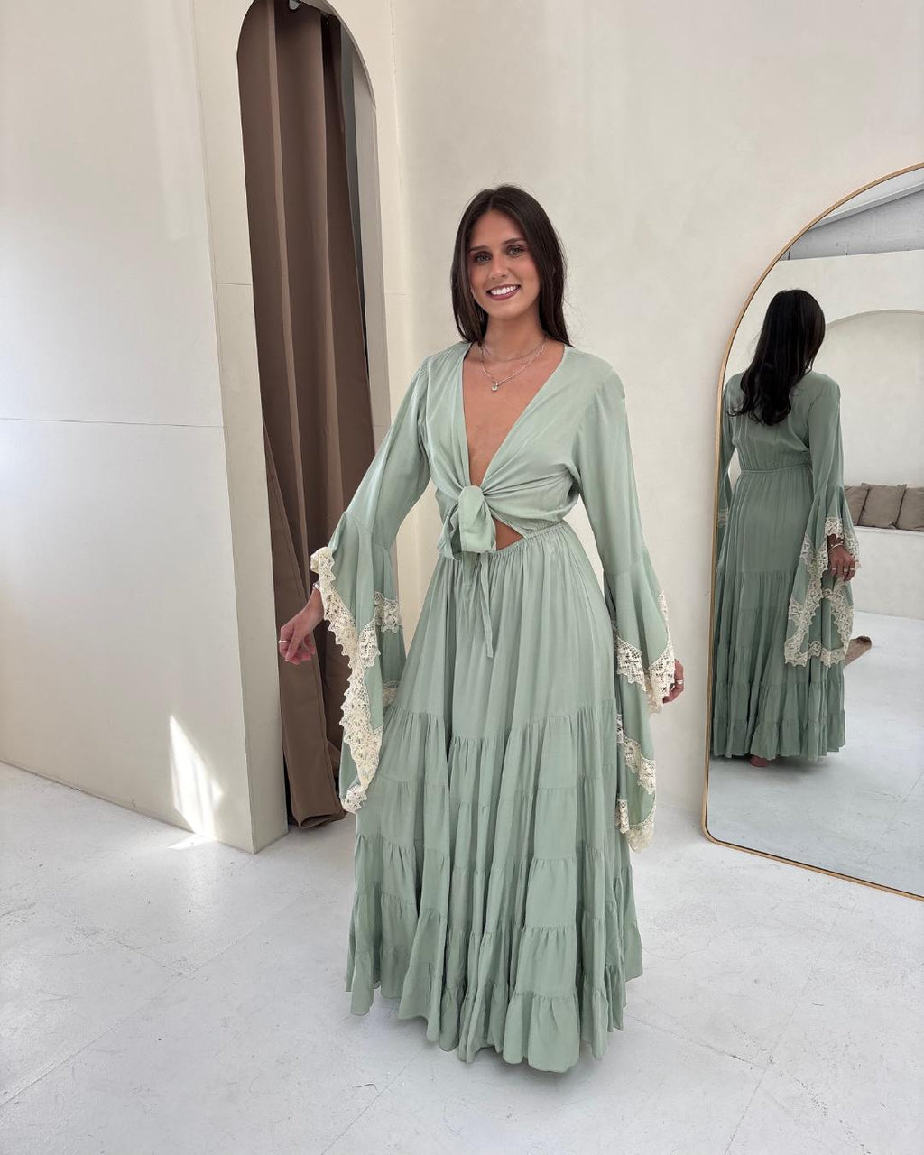 Pampita Susani Dress Green