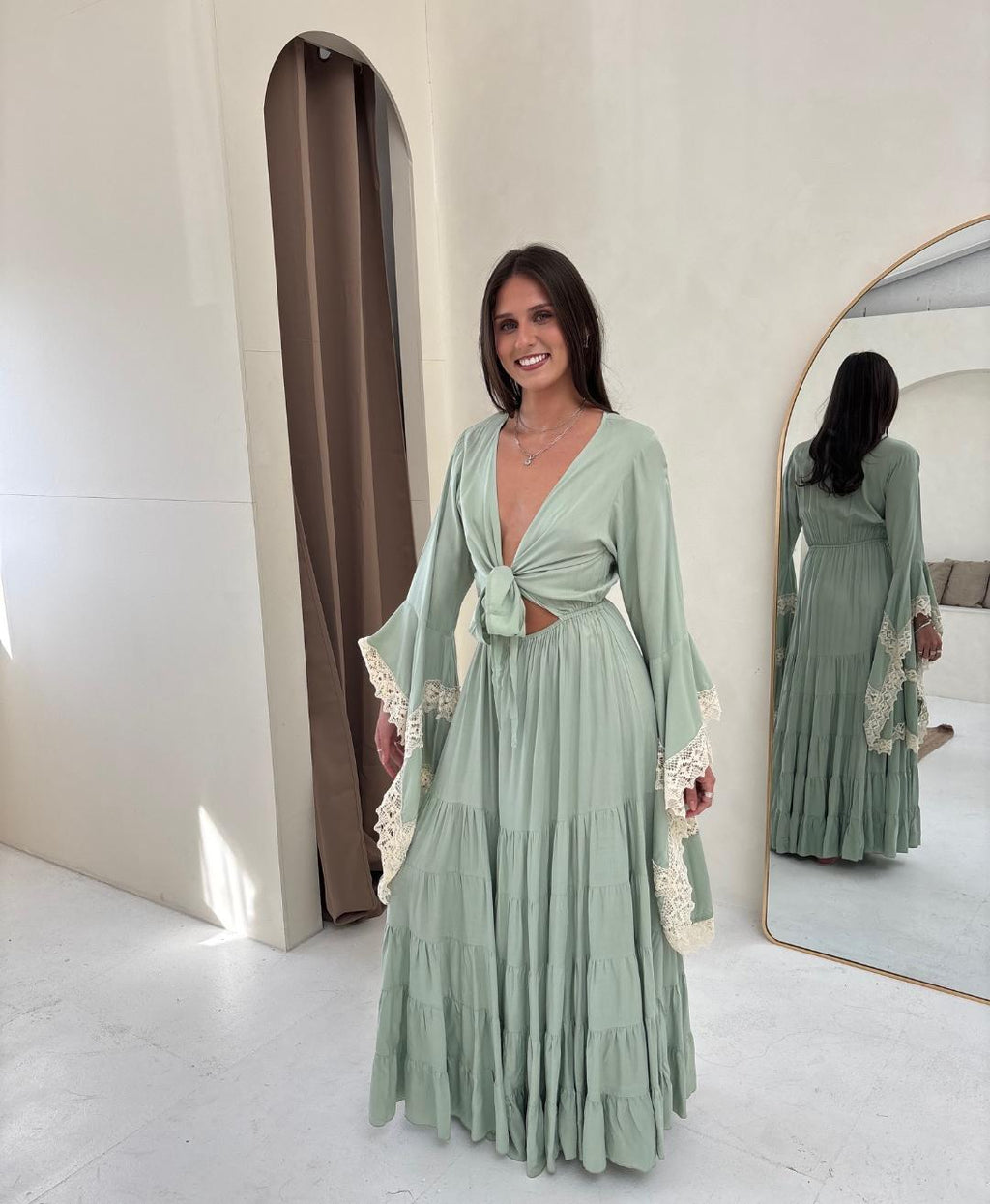 Pampita Susani Dress Green