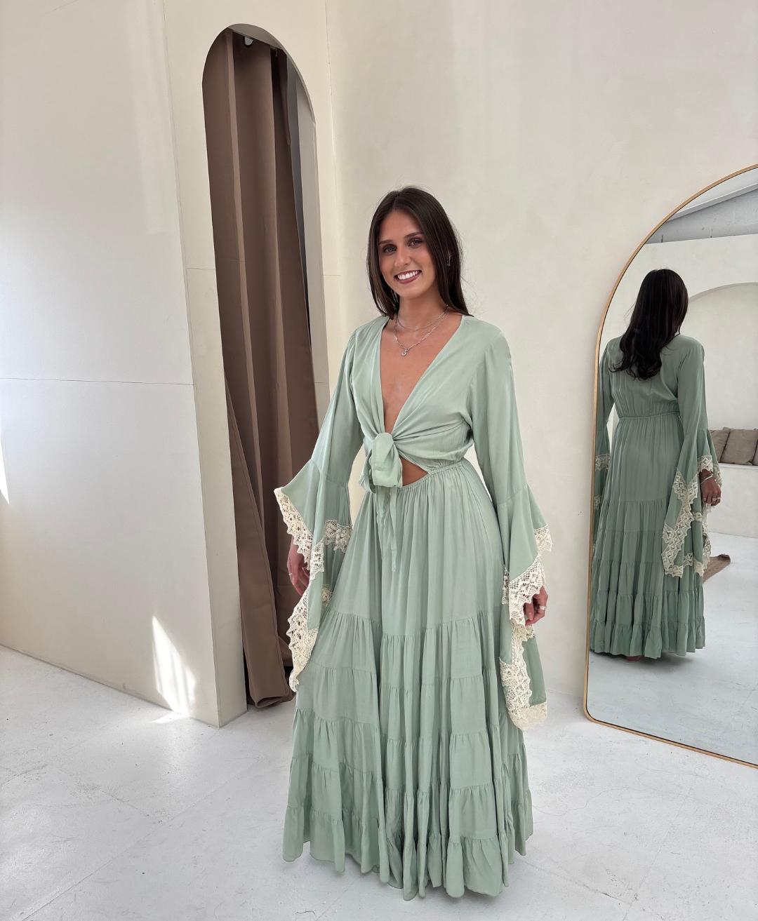 Pampita Susani Dress Green