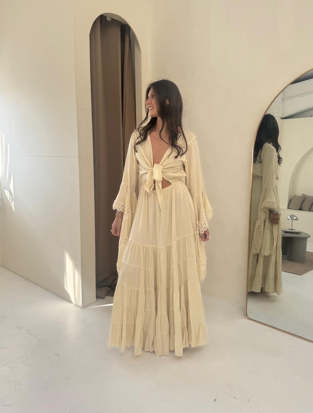 Pampita Susani Dress Butter Yellow
