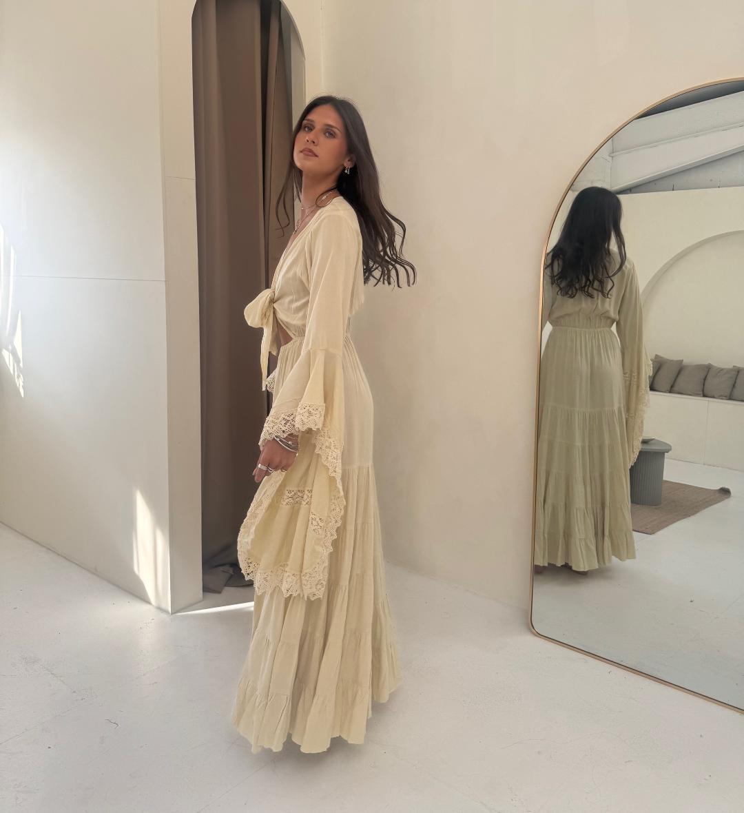 Pampita Susani Dress Butter Yellow