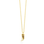 Talis Shark Tooth Pendant Necklace- Watermelon Skin