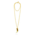 Talis Shark Tooth Pendant Necklace- Watermelon Skin