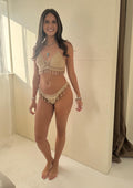 Pampita Handmade Crochet Bikini Beige